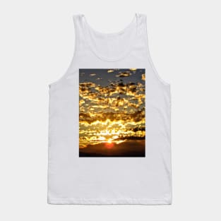 Popcorn clouds dotting the sky Tank Top